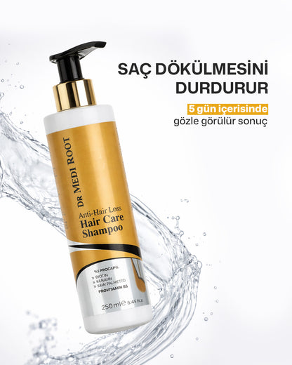 Dr Medi Root Anti-Hair Loss Saç Bakım Seti – Saç Dökülmesine Karşı Kök Destekleyici Şampuan & Sprey